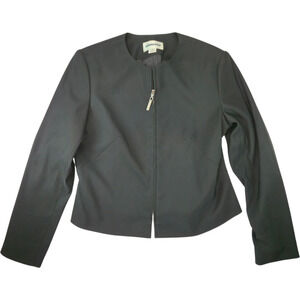 Simona Women’s Size 8 Black Zip Jacket Structured Minimalist Modern Australia Ma
